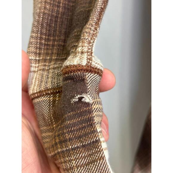 Polo Ralph Lauren Plaid Waffle-Knit Henley Dress Size S/P with Fabric Pull - Picture 9 of 9